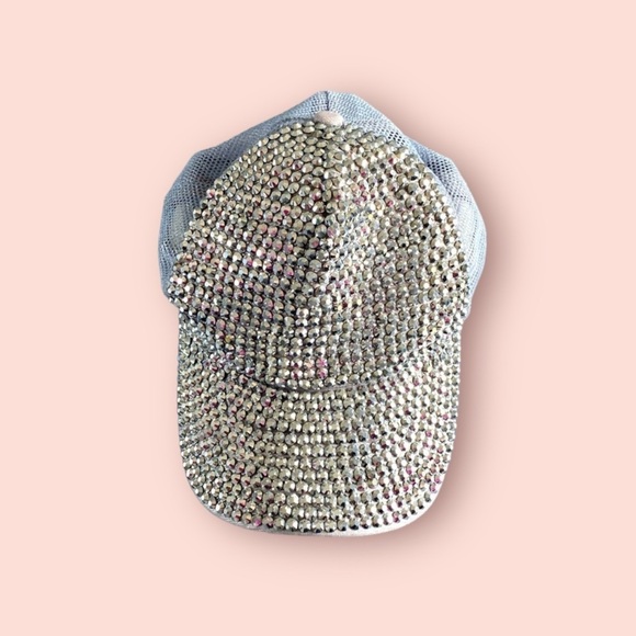 Rhinestone sparkle studded crystal hat - Picture 1 of 5